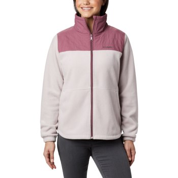 Columbia Sawyer Rapids Overlay Full Zip Fleece, Chamarras Blancos Morados Para Mujer | 240361-ITD